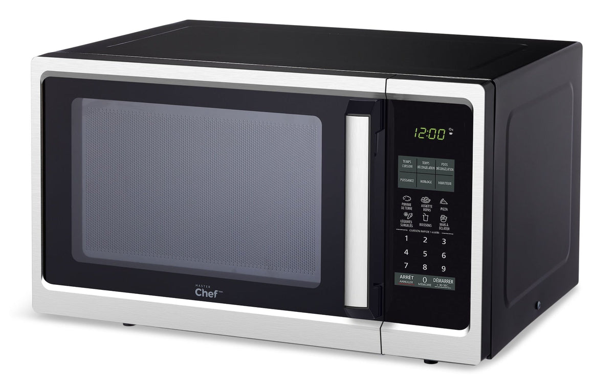 Countertop Microwave, 900 W, Black Stainless Steel, 0.9-cu-ft I3L9 - product image 1