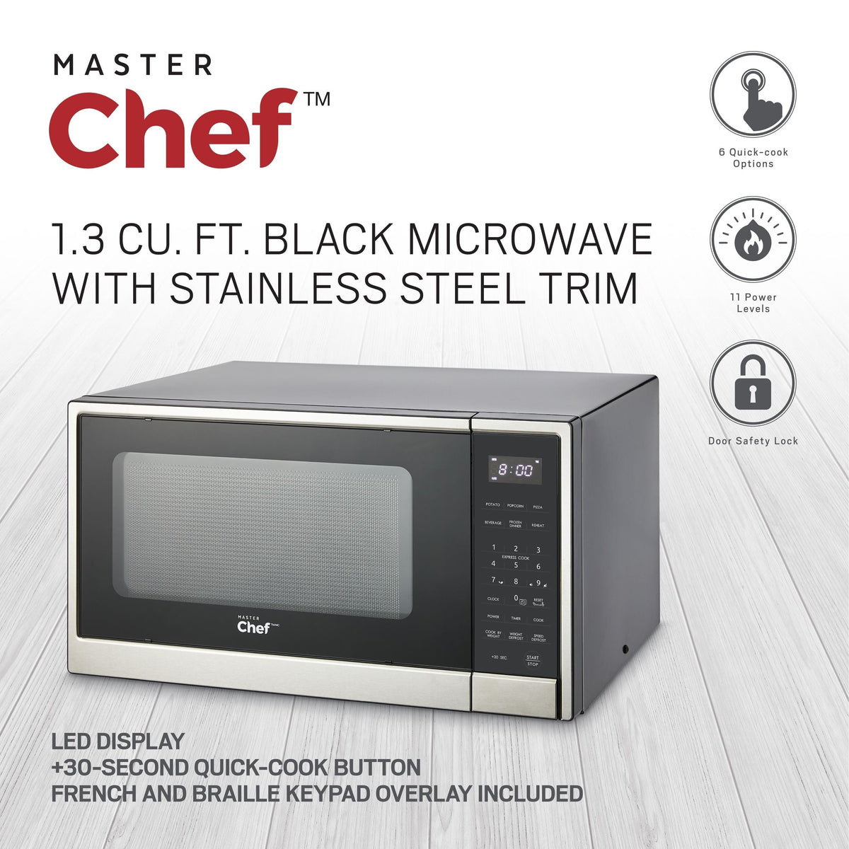 Microwave, Stainless Steel, 1.3-cu-ft E8T0 - product image 4