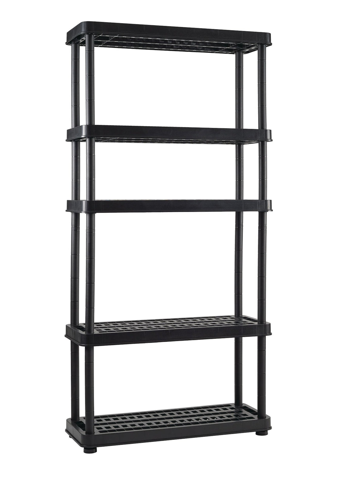 Adjustable 5-Shelf Resin/ Plastic Storage Rack/ Shelving Unit, 36 x 14 x 72-in A8X7 - product image 3