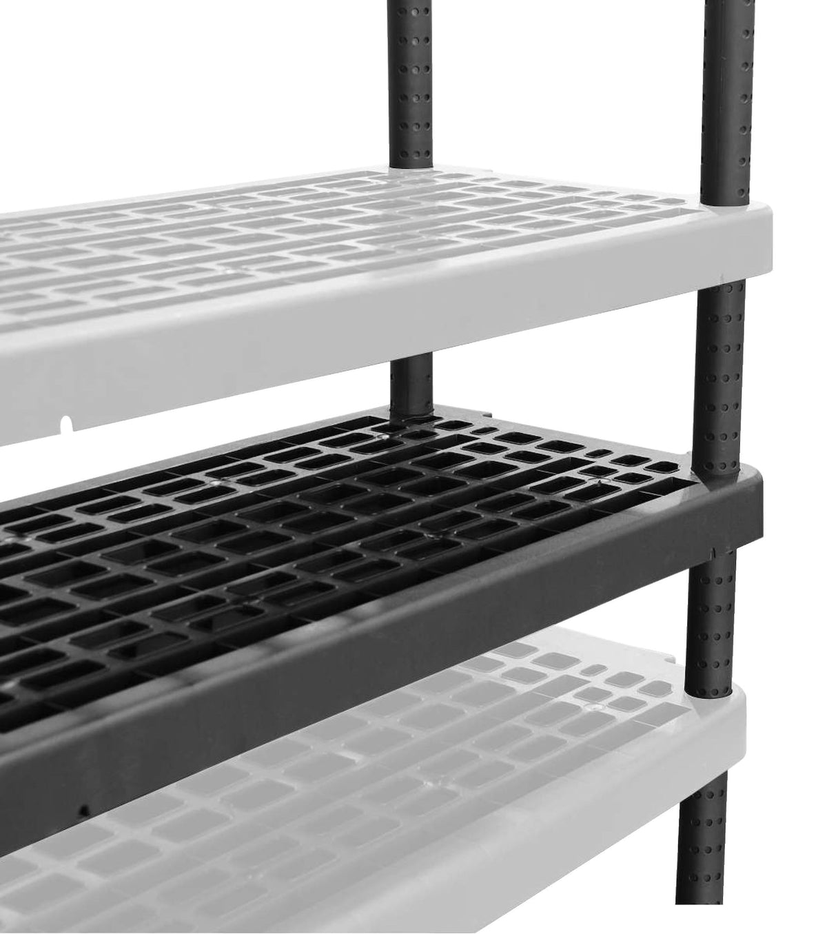 Adjustable 5-Shelf Resin/Plastic Storage Rack/Shelving Unit, 36 x 18 x 72-in B3Y4 - product image 7
