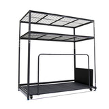 Seasonal Storage Rack with Rolling Platform Cart, Black, 65.5-in x 35.5-in x 68-in W7T5 - product image 1