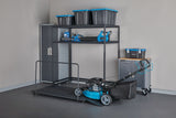 Seasonal Storage Rack with Rolling Platform Cart, Black, 65.5-in x 35.5-in x 68-in W7T5 - product image 8