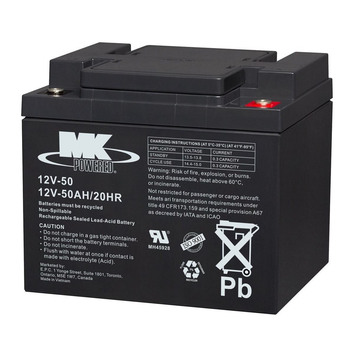 Battery 12-Volt 50 Ah SLA Battery C6U1 - product image 2