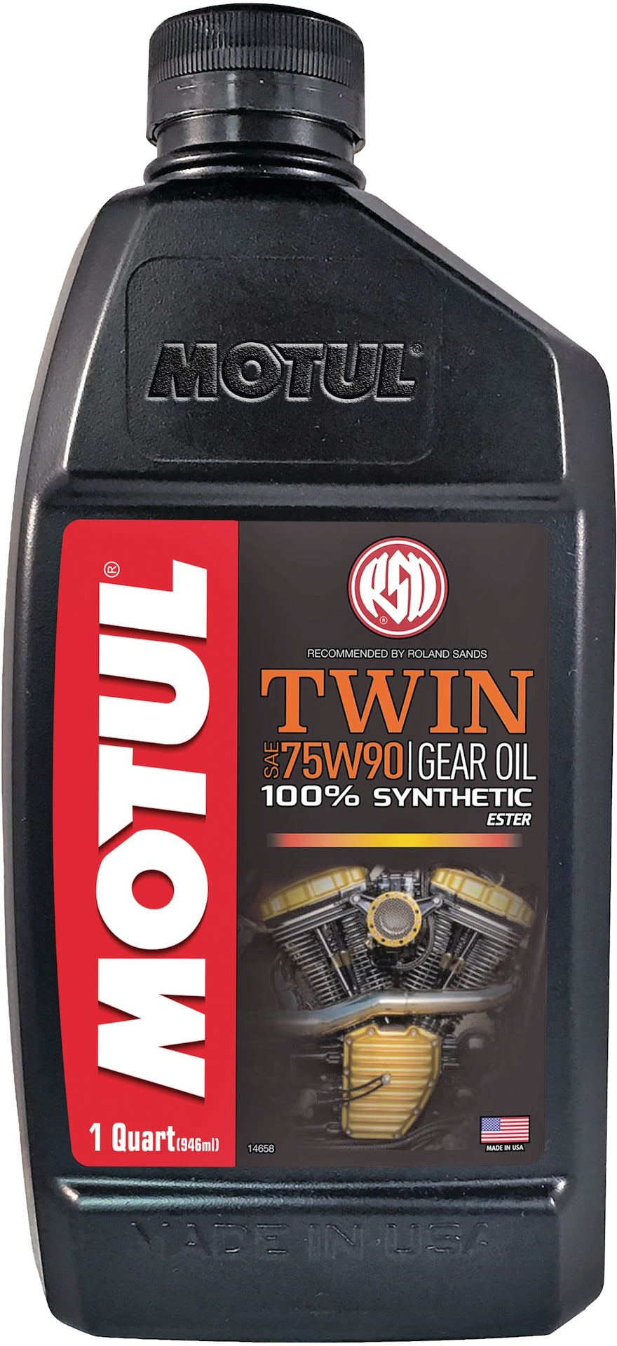 Twin Synthetic Gear Motorcycle Oil 75W90, 946-mL L2P7 - product image 1