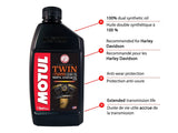 Twin Synthetic Gear Motorcycle Oil 75W90, 946-mL L2P7 - product image 2