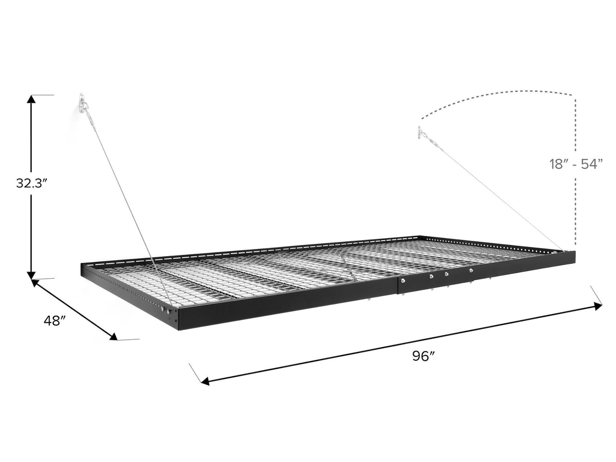 Pro Series Wall Mounted Heavy-Duty Steel Shelf, 600-lb Capacity, 4-ft x 8-ft Y5T1 - product image 4