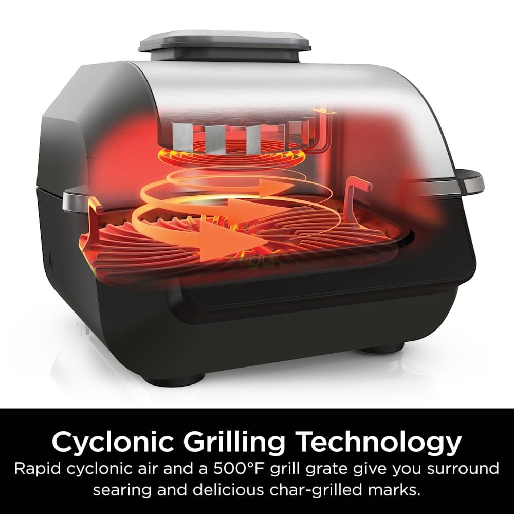 6-in-1 indoor Grill and Cyclonic Air Fryer, 4-qt C0P5 - product image 8