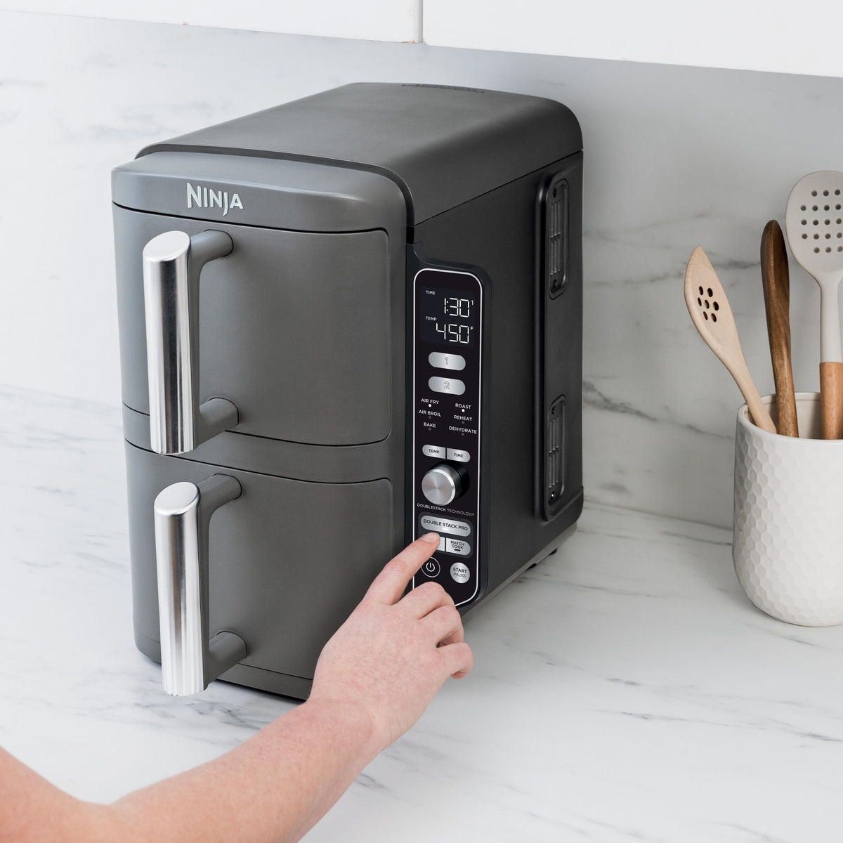 DoubleStack XL Multi-Rack Air Fryer with 2 Baskets & 6 Functions, 10-qt K5F1 - product image 8