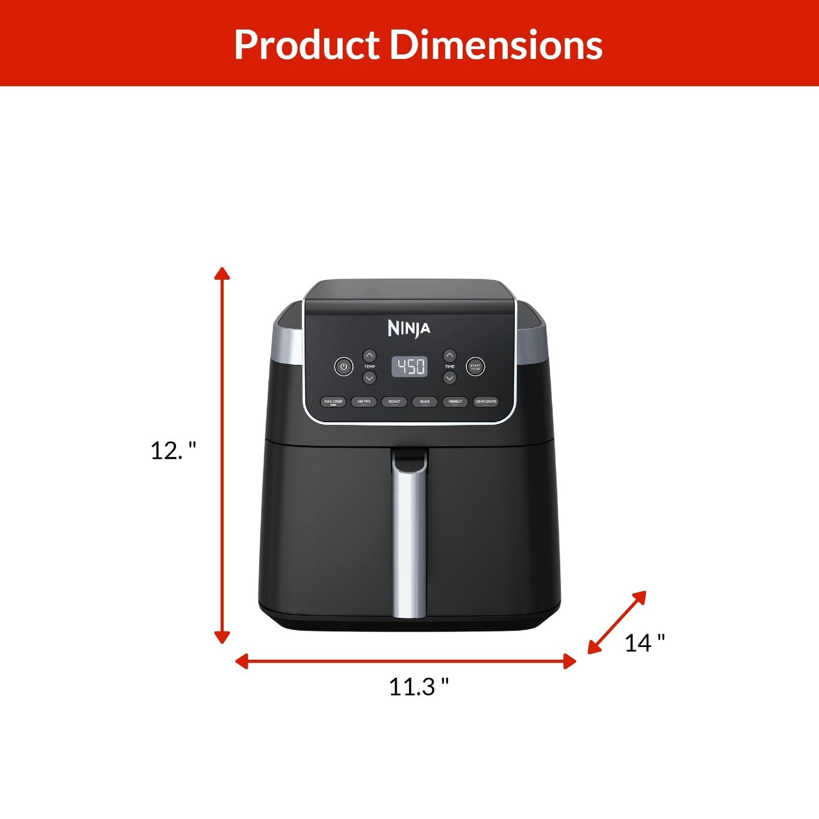 Pro XL 6-in-1 Air Fryer with Non-Stick Basket & Recipe Book, 6.5-qt X8N4 - product image 4