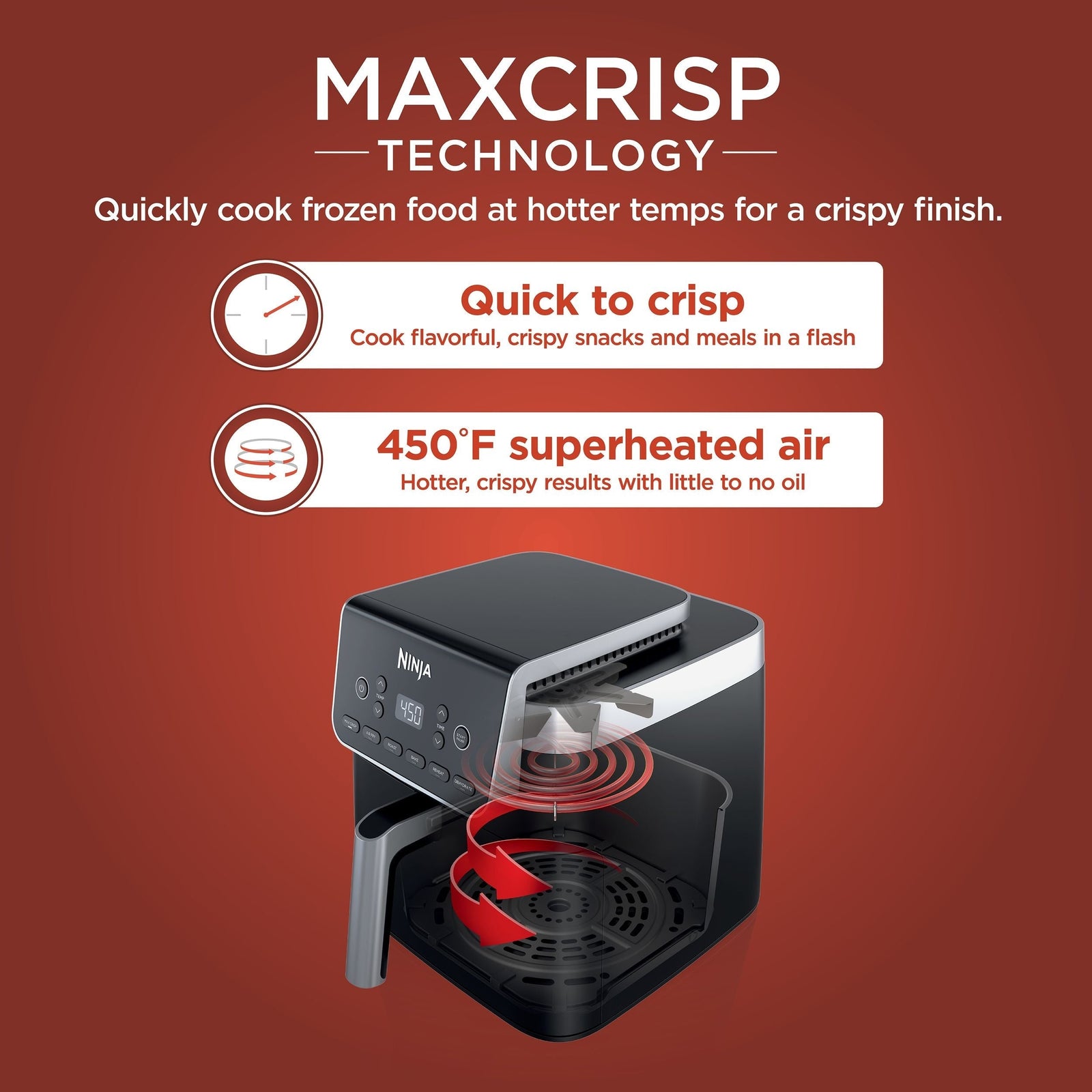 Pro XL 6-in-1 Air Fryer with Non-Stick Basket & Recipe Book, 6.5-qt X8N4 - product image 5