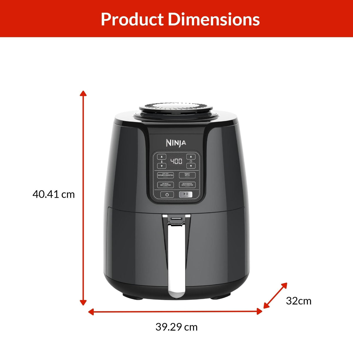 Single Basket Non-Stick Air Fryer, 5 Functions, 4-qt U2D0 - product image 3