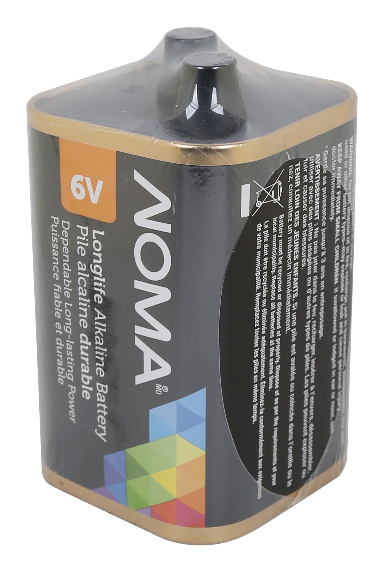 1-pk 6V / 6 Volt Square Alkaline Lantern Battery, Long Lasting D4V4 - product image 1