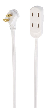 15-ft 16/2 Indoor Extension Cord, 3 Outlets, Flat Plug, White X7C1 - product image 4