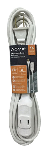16/2 Outdoor Extension Cord with 3 Outlets, White Z3Z2 - product image 1