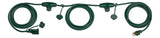 25-ft Outdoor Extension Cord, 3 Outlets, Safety Cover, Green Q2O1 - product image 1