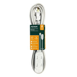 2.5-m 13A 3-Outlet Light-Duty 16-Gauge White Outdoor Extension Cord Q5H5 - product image 1