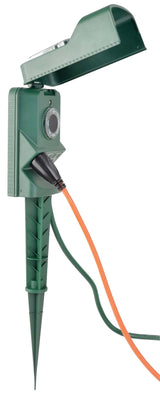 3-Outlet Outdoor Power Stake with 6-ft Cord and Timer, Green W3I6 - product image 4