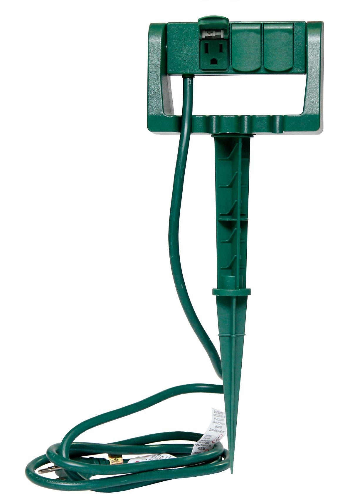 3-Outlet Outdoor Power Stake with 6-ft Cord, Green N9M3 - product image 3