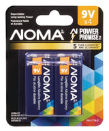 9V/9 Volt Alkaline Batteries, All Purpose, Long Lasting, 4-pk H2K3 - product image 1