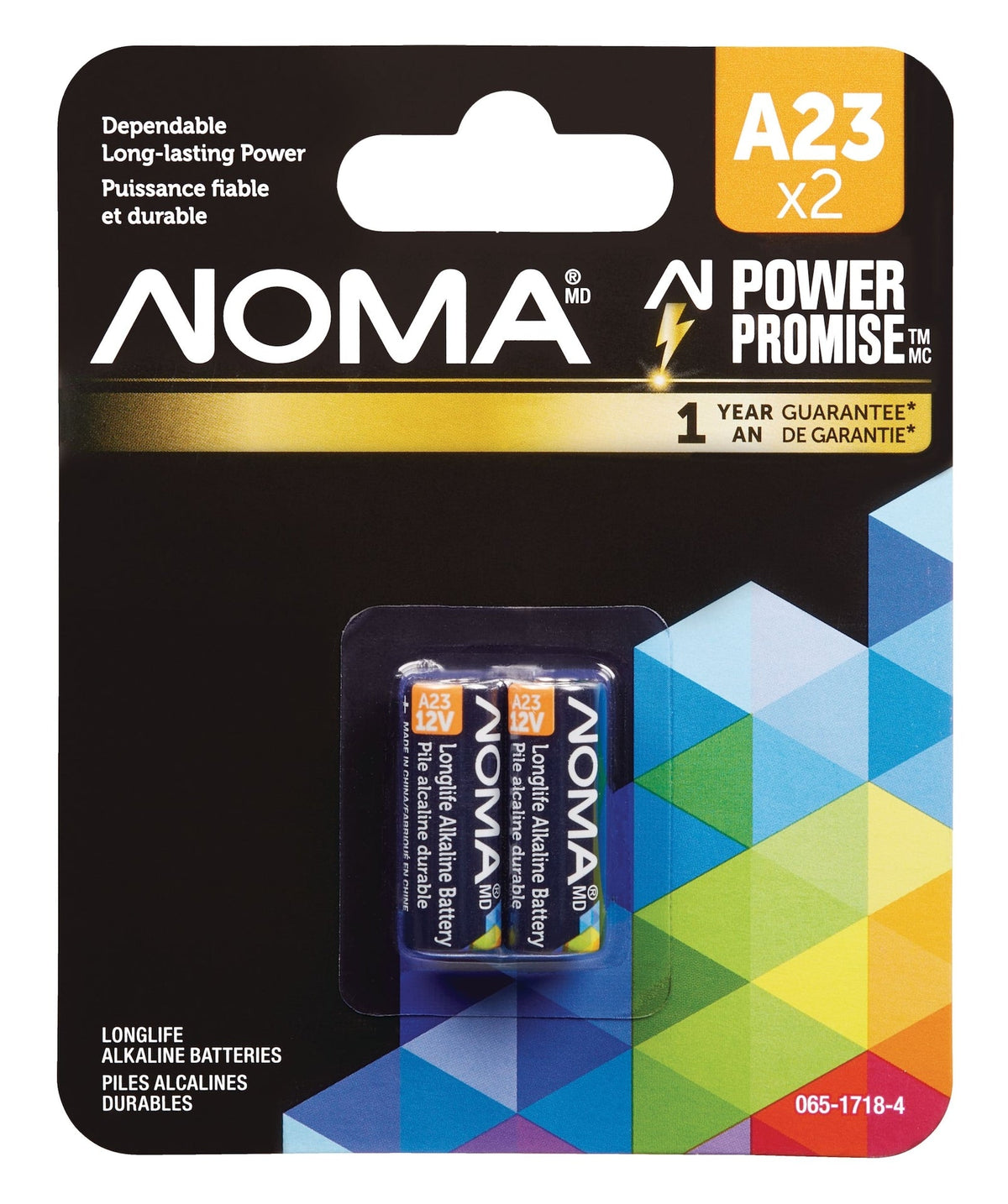 A23 12V / 12 Volt Alkaline Batteries, 2-pk Z7Y0 - product image 1