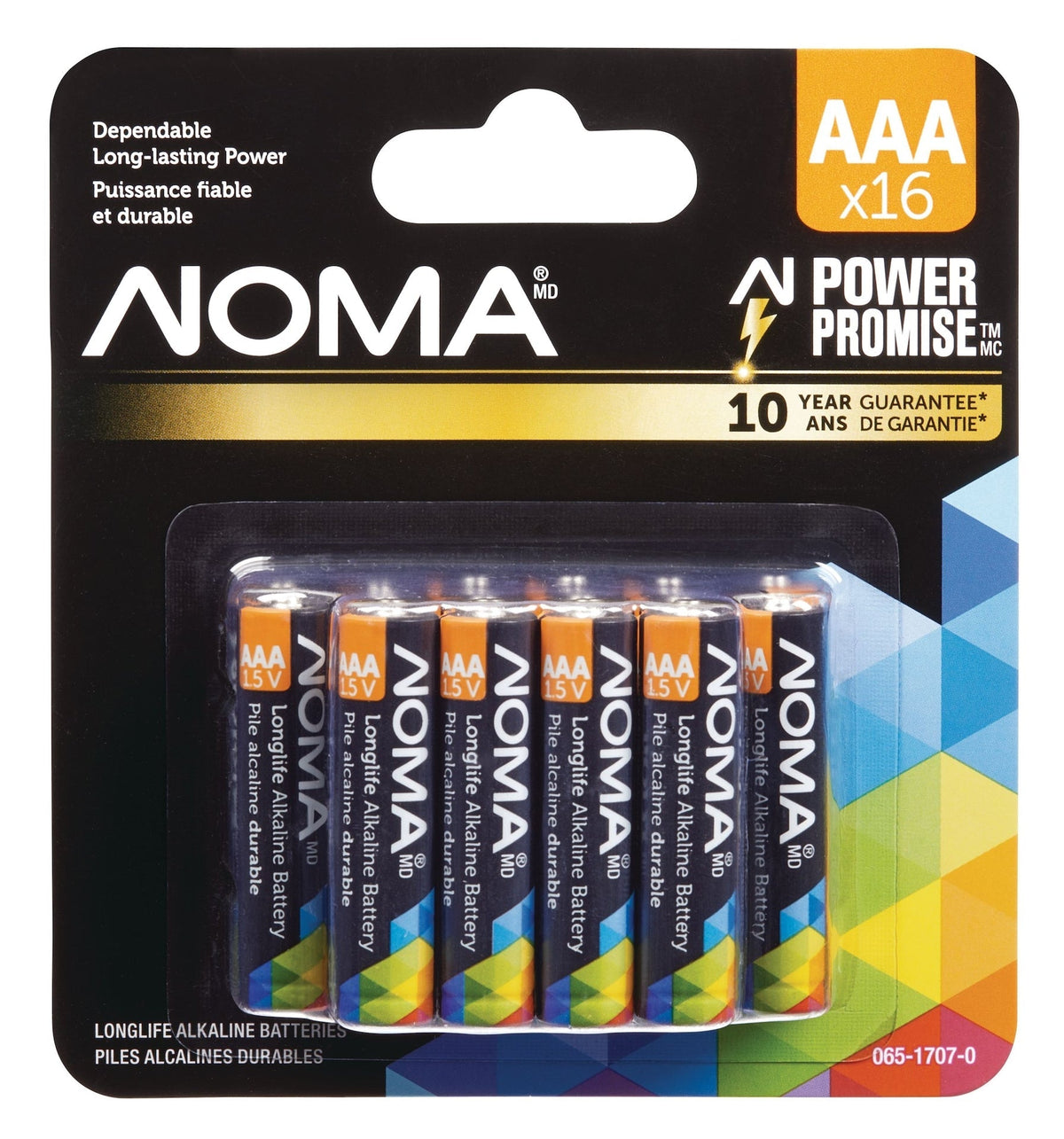 AAA Alkaline Batteries, Long Lasting, All Purpose, 16-pk N9W6 - product image 1