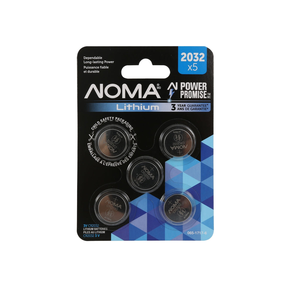 CR2032 3V / 3 Volt Lithium Coin Cell Batteries, Long Lasting, 5-pk D1C2 - product image 1