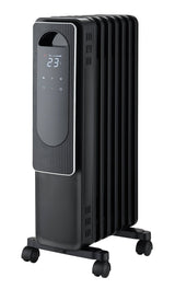 Digital Electric Oil-Filled Radiator Heater with Remote Control, 1500W, Black A4V1 - product image 2