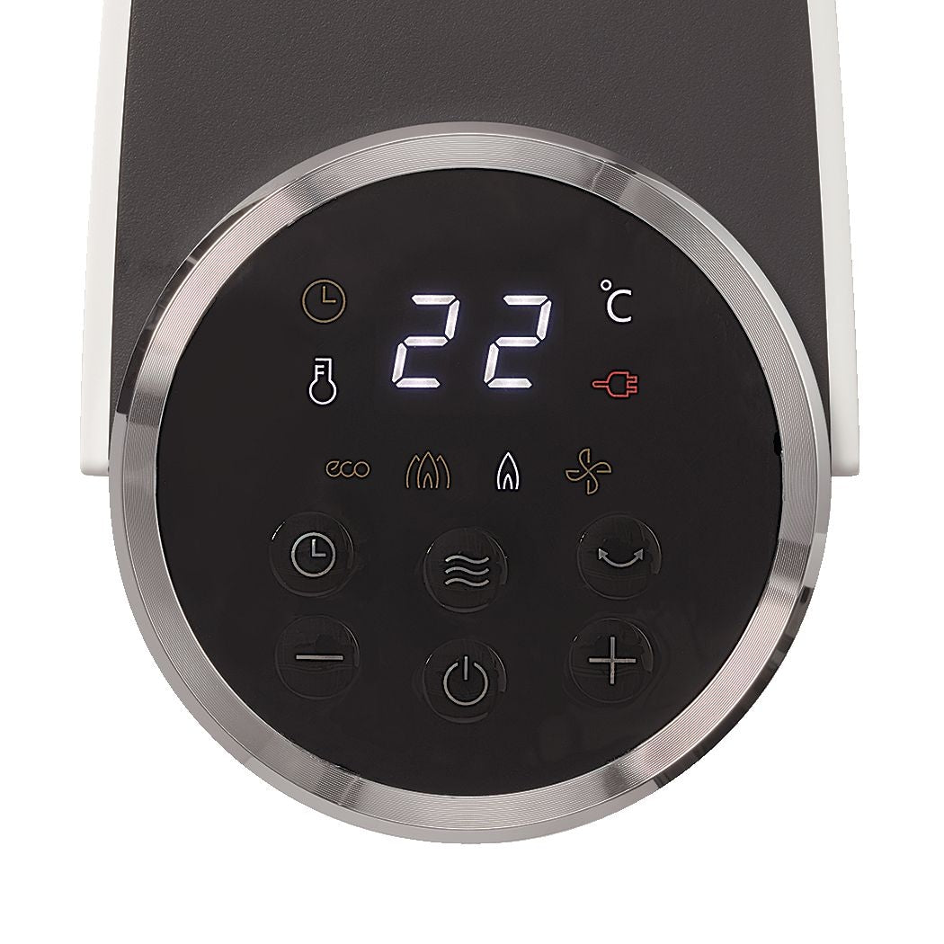 Digital Tower Ceramic Heater withRemote Control & Thermostat, 1500W, White, 24-in F7L5 - product image 2