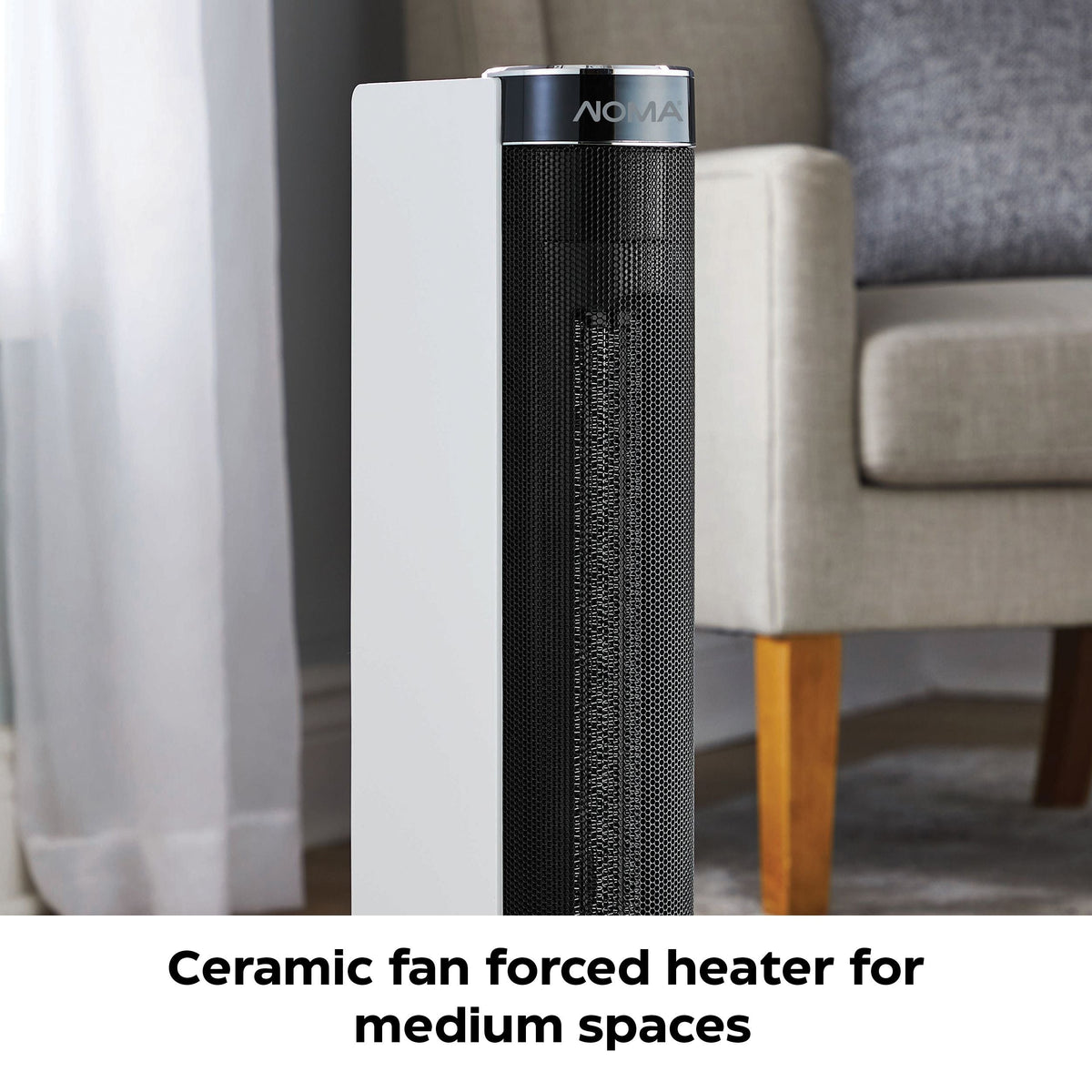 Digital Tower Ceramic Heater withRemote Control & Thermostat, 1500W, White, 24-in F7L5 - product image 5