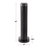 Digital Tower Ceramic Heater withRemote Control & Thermostat, 1500W, White, 24-in F7L5 - product image 6