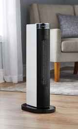 Digital Tower Ceramic Heater withRemote Control & Thermostat, 1500W, White, 24-in F7L5 - product image 8