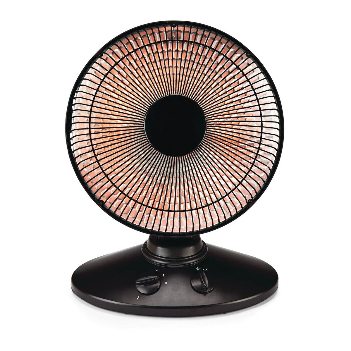 Oscillating Parabolic Dish Portable Radiant Electric Space Heater, 1000W, Black G2W5 - product image 1