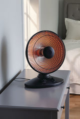 Oscillating Parabolic Dish Portable Radiant Electric Space Heater, 1000W, Black G2W5 - product image 8