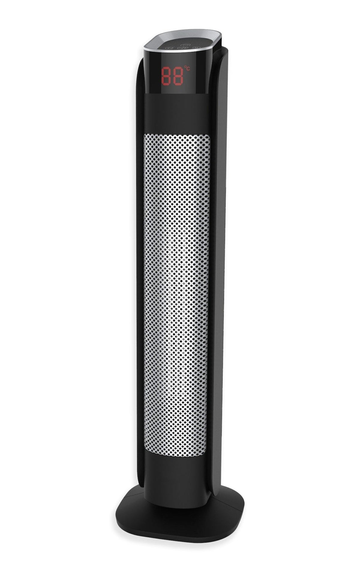 Oscillating Tower Ceramic Heater withRemote Control & Thermostat, 1500W, Black, 30-in O9Y1 - product image 1
