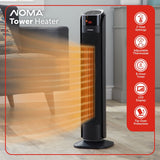 Oscillating Tower Ceramic Heater withRemote Control & Thermostat, 1500W, Black, 30-in O9Y1 - product image 5