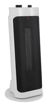 Oscillating Tower Ceramic Space Heater withThermostat, 1500W, White, 18-in L7N4 - product image 1