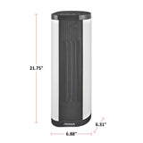 Oscillating Tower/Baseboard Heater withRemote Control & Thermostat, 1500W, White G8F3 - product image 4
