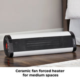 Oscillating Tower/Baseboard Heater withRemote Control & Thermostat, 1500W, White G8F3 - product image 6