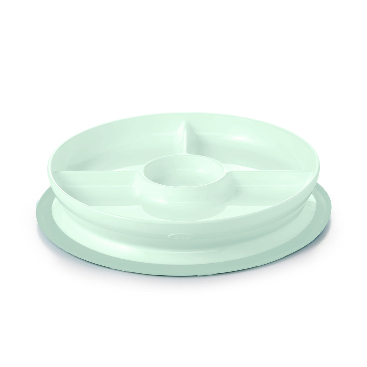 Tot Stick & Stay Divided Plate, Opal R1L3 - product image 1