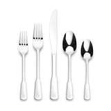 Morell Modern Paddle Mirror Finish Stainless Steel Flatware Set, Serves, 20-pc U0Q5 - product image 1