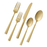 Summerside Champagne Matte Stainless Steel Flatware Set, Serves 4, 20-pc L7R4 - product image 1