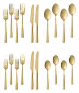 Summerside Champagne Matte Stainless Steel Flatware Set, Serves 4, 20-pc L7R4 - product image 3