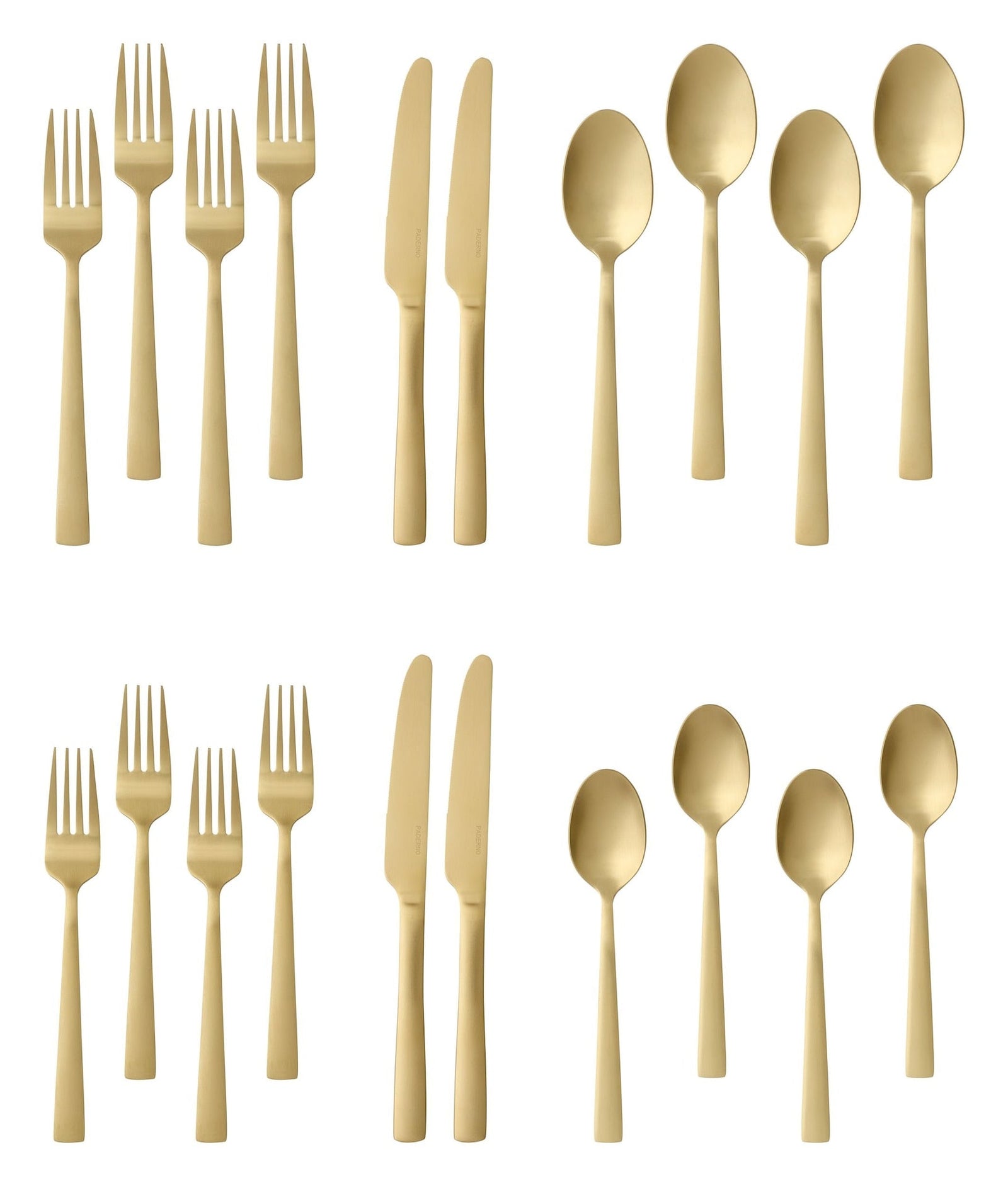 Summerside Champagne Matte Stainless Steel Flatware Set, Serves 4, 20-pc L7R4 - product image 3