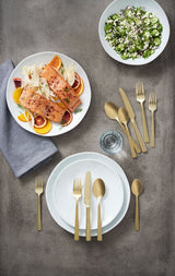 Summerside Champagne Matte Stainless Steel Flatware Set, Serves 4, 20-pc L7R4 - product image 5