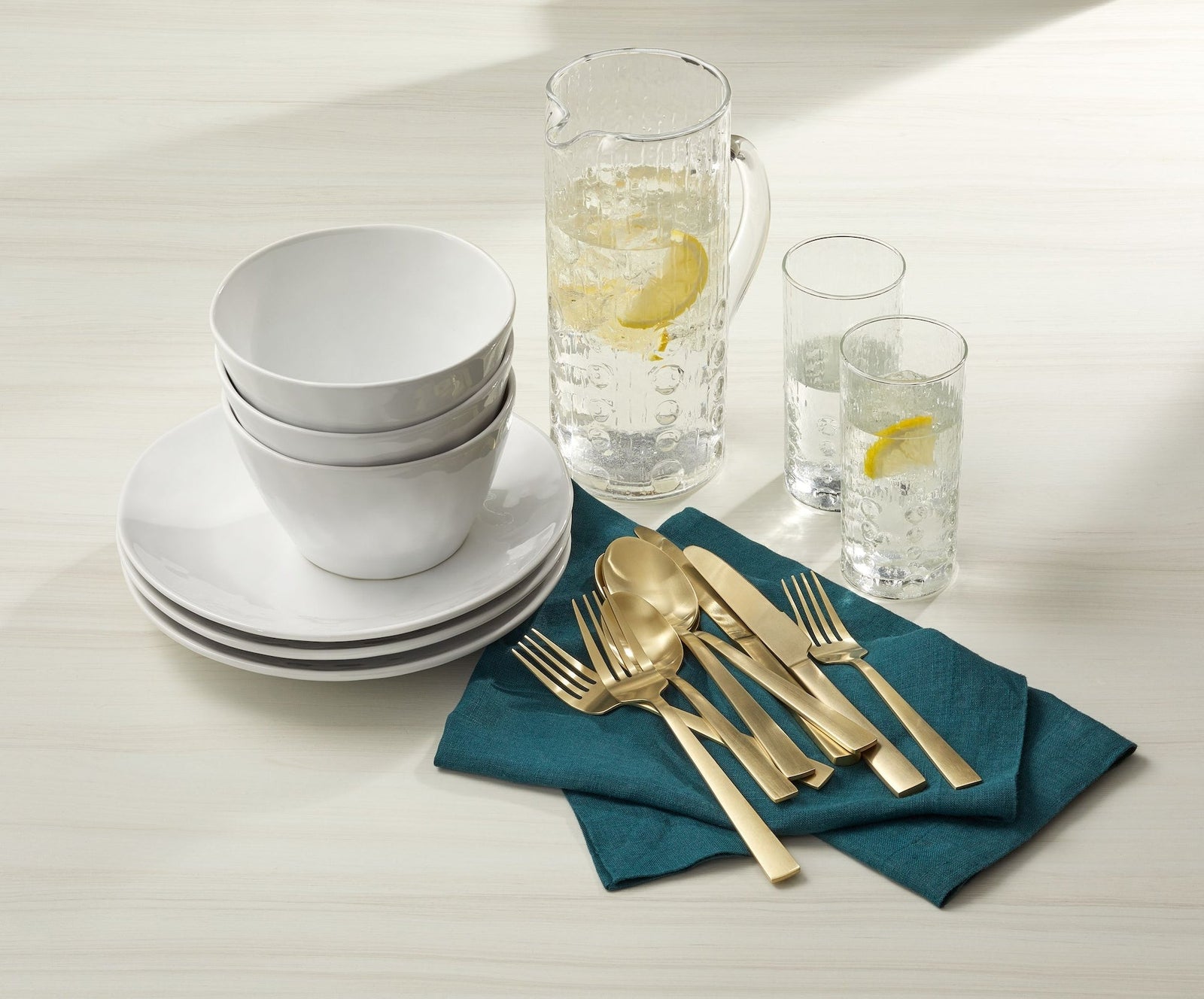 Summerside Champagne Matte Stainless Steel Flatware Set, Serves 4, 20-pc L7R4 - product image 8