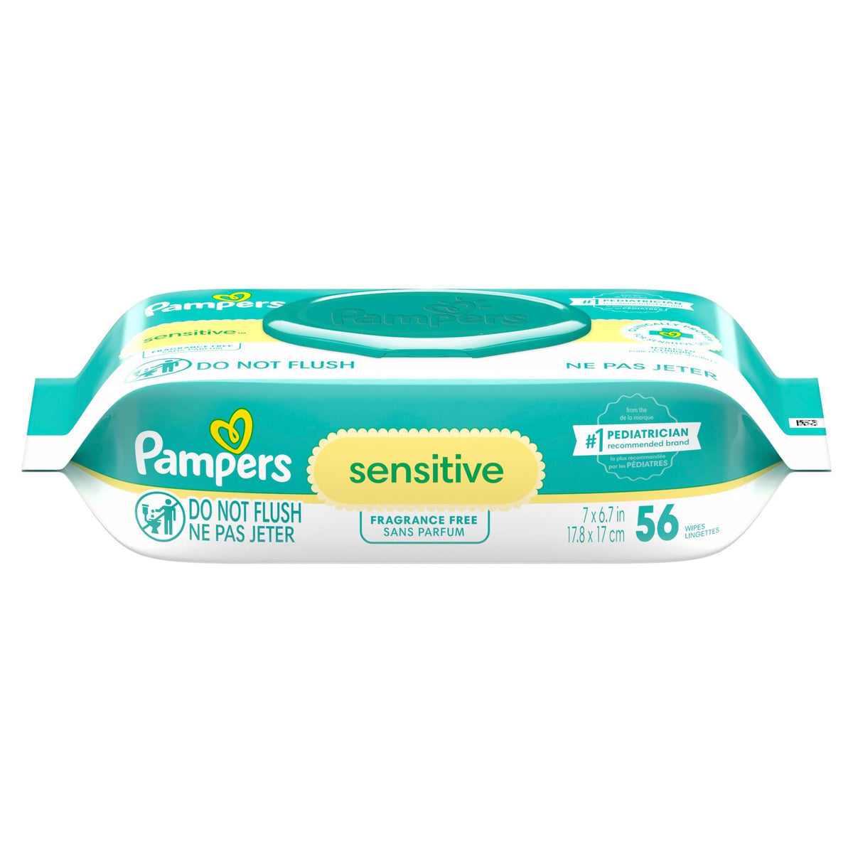 Sensitive Baby Wipes 1X Pop-Top, 56 Count S3J8 - product image 1