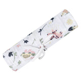 Cotton Muslin Baby Swaddle Blanket, Jungle Lotus D9Z7 - product image 1