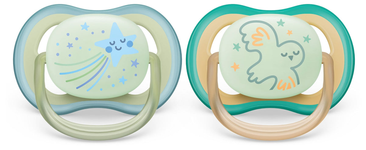 Ultra Air Pacifier, 0-6 Months, Smiling Star & Owl, 2-pk I0I0 - product image 1