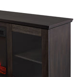 Flame Benjamin Landscape Electric Fireplace TV Stand, 81-in, 1500W, Includes Remote Control, Weathered Wood A4I8 - product image 3