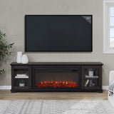 Flame Benjamin Landscape Electric Fireplace TV Stand, 81-in, 1500W, Includes Remote Control, Weathered Wood A4I8 - product image 5